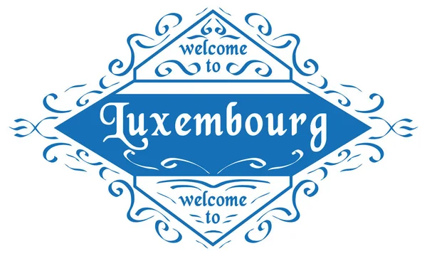 vektör mühür Şehir Lüksemburg
