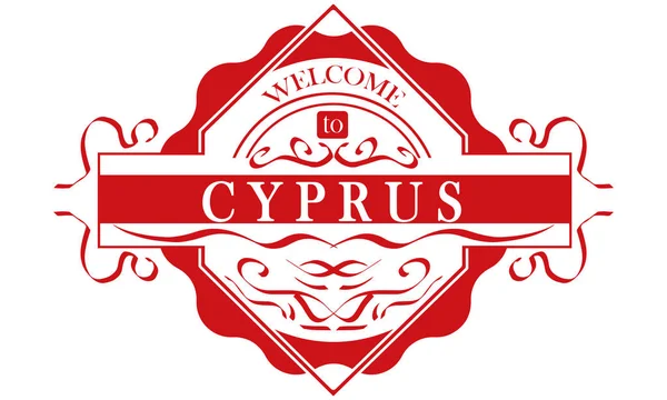 Witamy Na Cyprze Stempel Grafika Wektorowa Depositphotos