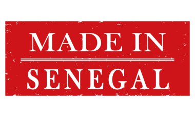 vektör etiketi Senegal'de üretilemiş