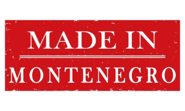 vektör etiketi Made in Montenegro