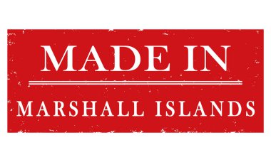 Marshall Adaları'nda yapılan vektör etiketi