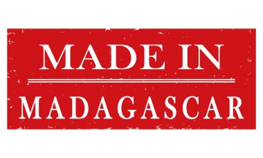 vektör etiketi Madagaskar'da üretilemiş