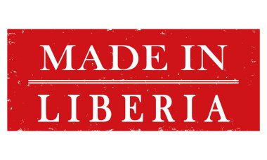 vektör etiketi Liberya'da üretilemiş