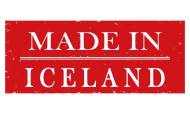 vektör etiketi İzlanda'da üretiliyor