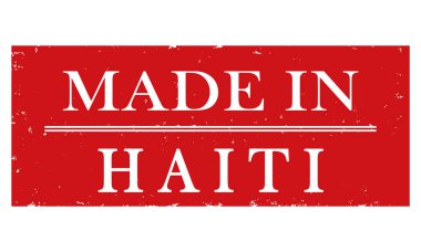 vektör etiketi Haiti'de üretildi