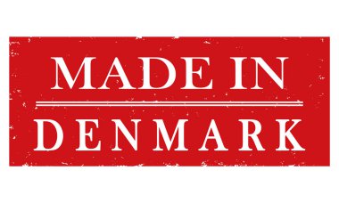 Danimarka'da yapılan vektör etiketi