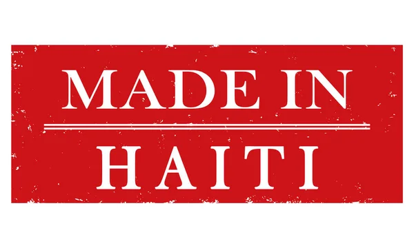 Etiqueta Vectorial Made Haiti — Vector de stock