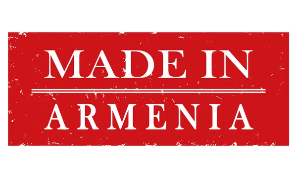 Etiqueta Vetorial Made Armenia —  Vetores de Stock