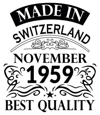 Gömlek Tasarımı İsviçre Kasım 1959 made in