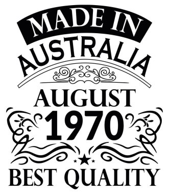 Gömlek Tasarım Avustralya Ağustos 1970 made in