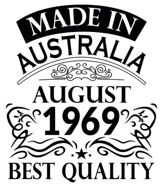 Gömlek Tasarım Avustralya Ağustos 1969 made in