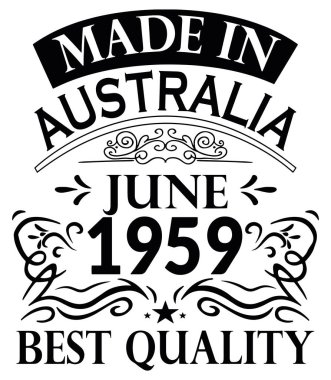 Gömlek Tasarım Avustralya Haziran 1959 made in