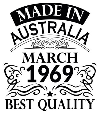 Avustralya Mart 1969 Made in Gömlek Tasarımı