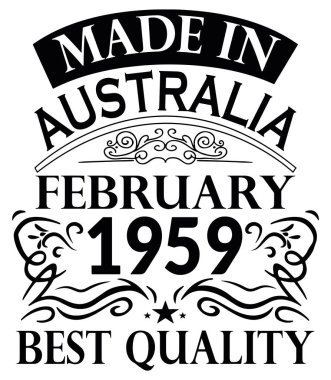 Avustralya Şubat 1959 Made ForMe Tasarım