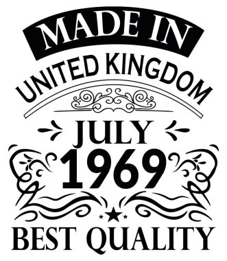 Gömlek Tasarımı İngiltere'de Temmuz 1969 made in