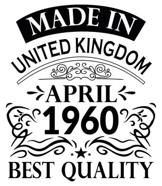 Gömlek Tasarımı Birleşik Krallık Nisan 1960 made in