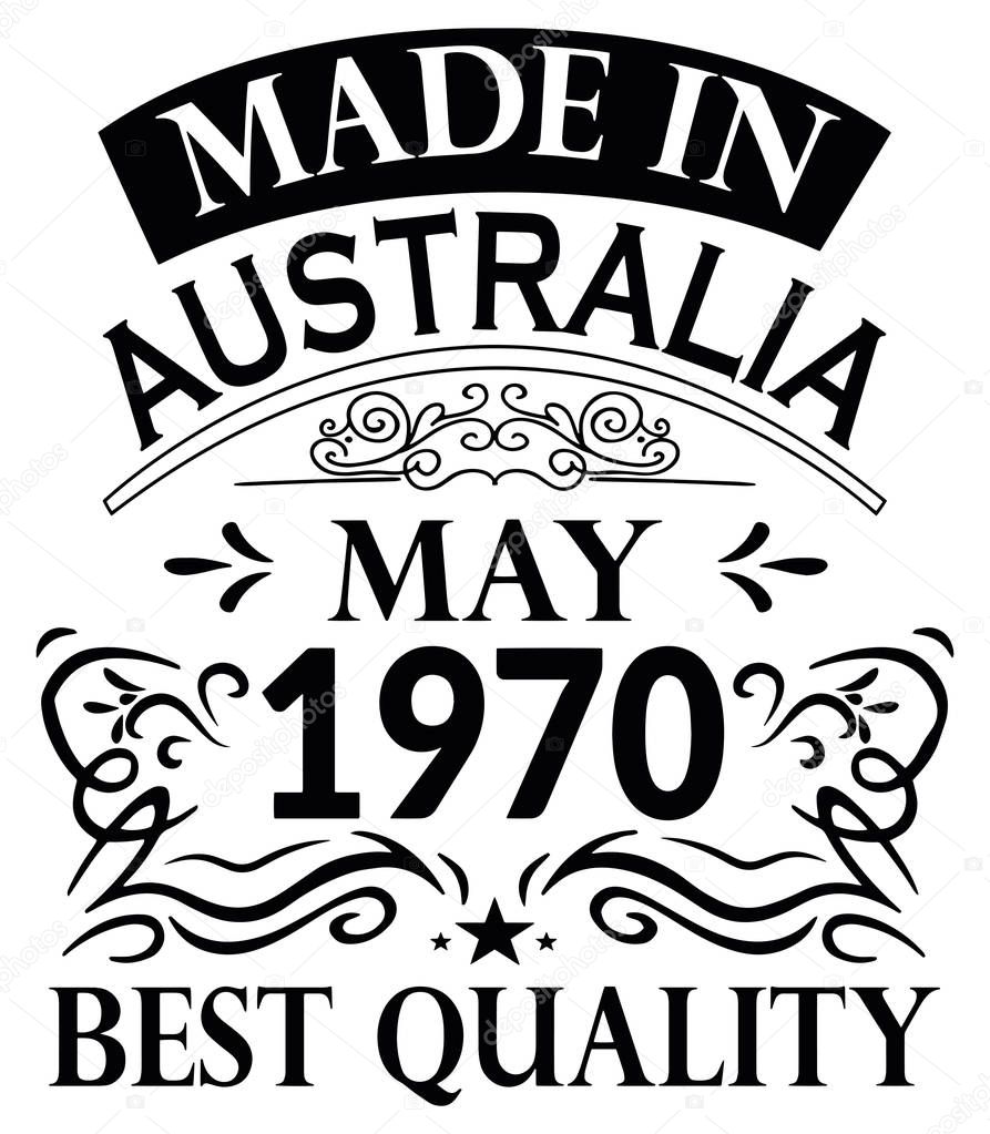 Shirt Design Made in Australia May 1970
