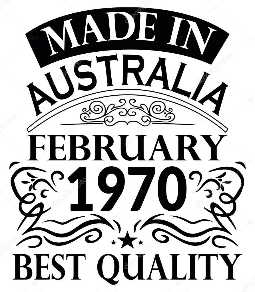 Shirt Design Made in Australia February 1970