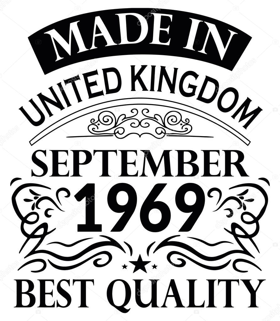 Shirt Design Made in United Kingdom September 1969