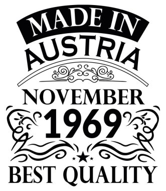 Avusturya Kasım 1969 Made forme Tasarımı