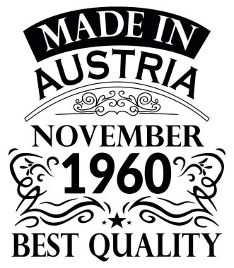 Avusturya Kasım 1960 Made Forme Tasarımı