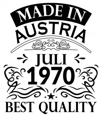 Avusturya Juli 1970 Yapımı Gömlek Tasarımı