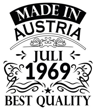 Avusturya Juli 1969 Yapımı Gömlek Tasarımı