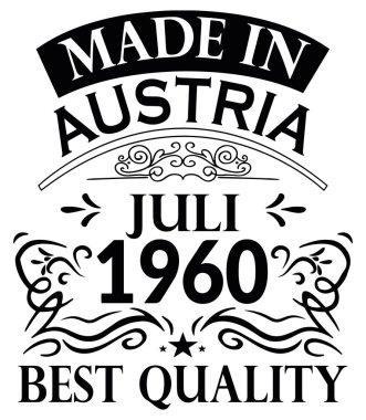 Avusturya Juli 1960 Yapımı Gömlek Tasarımı