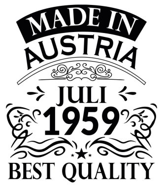 Avusturya Juli 1959 Yapımı Gömlek Tasarımı