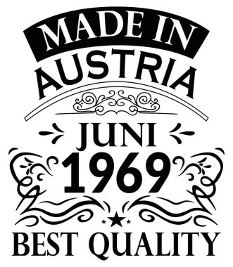 Avusturya Juni 1969 Made in Gömlek Tasarımı