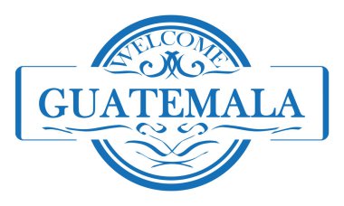 vektör Etiket Şehir Guatemala