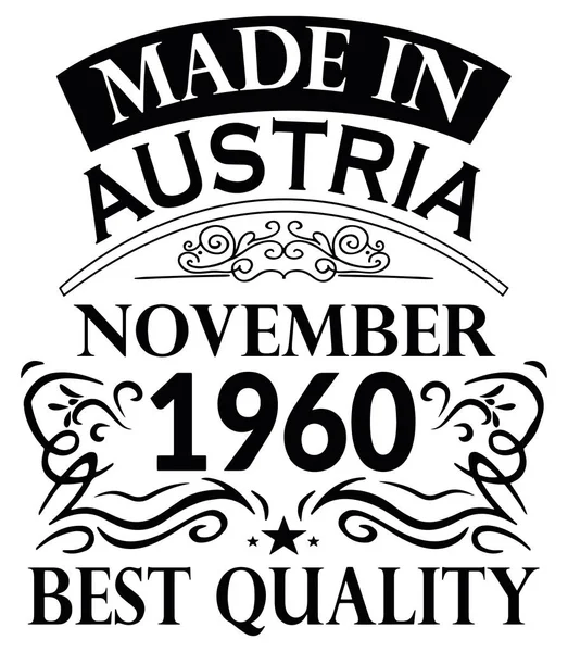 Avusturya Kasım 1960 Made Forme Tasarımı