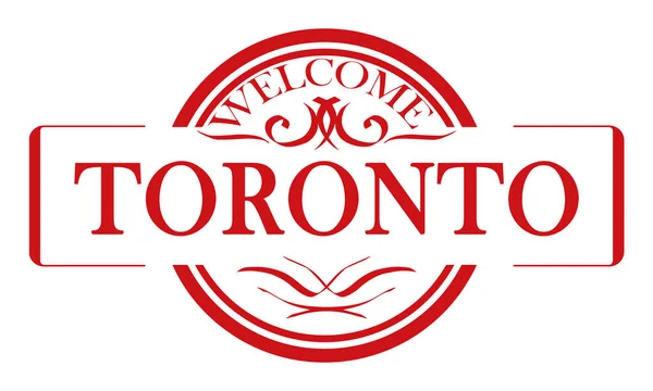 Vektör Etiket Şehir Toronto — Stok Vektör
