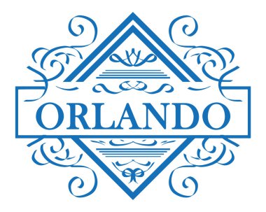 vektör Etiket Şehir Orlando