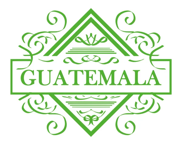 Vetor Label Cidade Guatemala — Vetor de Stock