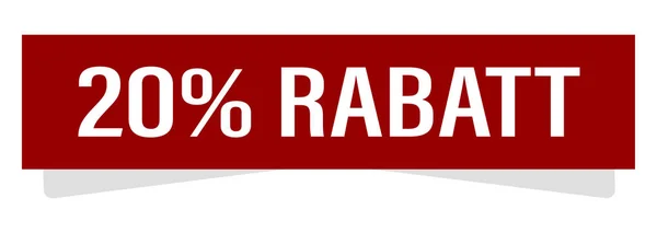 20%-rabatt — Stock Fotó