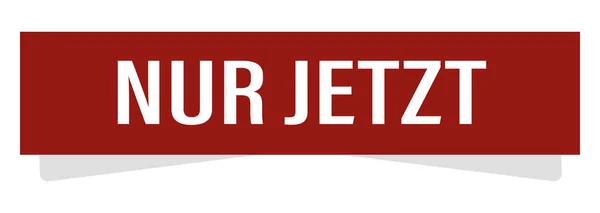 Web button Nur Jetzt — Stock Photo, Image
