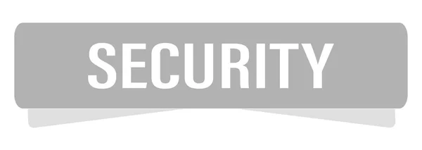 Ikona Sieci Web Przycisk Bezpieczeństwo — Zdjęcie stockowe