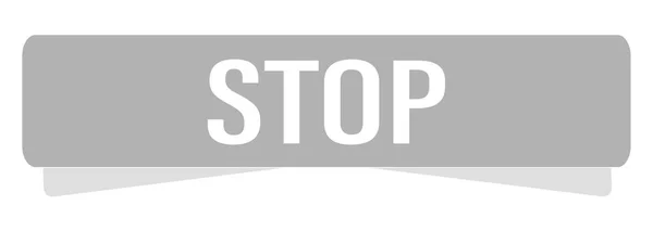 Web przycisk Zatrzymaj — Zdjęcie stockowe