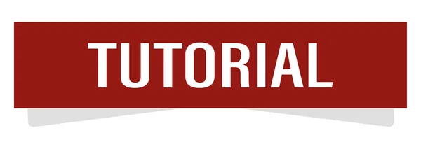 Bottone Icona Web Tutorial — Foto Stock