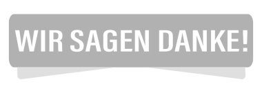 web simgesi düğmesi Wir sagen Danke!