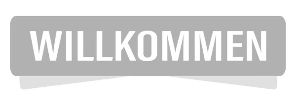 Web Icon Knop Willkommen — Stockfoto