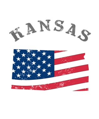 Bayrak Kansas ile ABD devlet