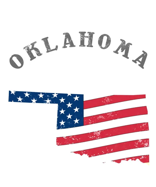 Påstår Med Sjunka Oklahoma — Stockfoto