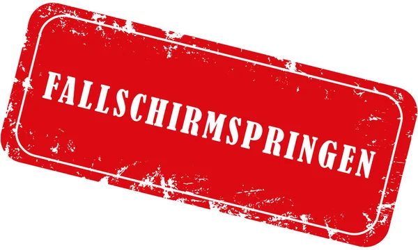 Web Grungy Stempelsport Fallschirmspringen — Stockfoto