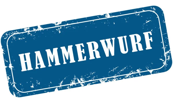 Web Grungy Stempel Sport Hammerwurf — Stockfoto