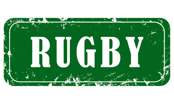 Web Grungy Sello Deporte Rugby —  Fotos de Stock