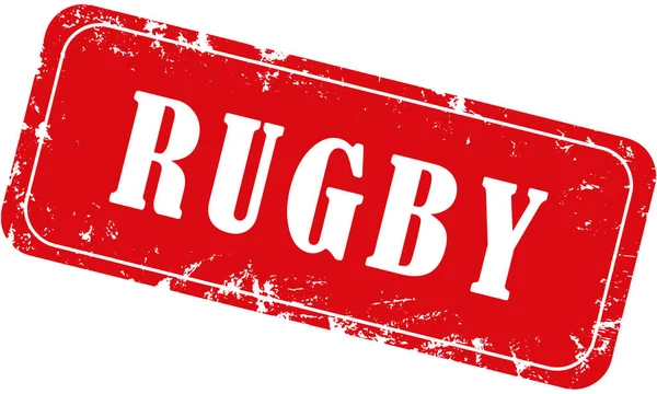 Web Grungy Sello Deporte Rugby —  Fotos de Stock