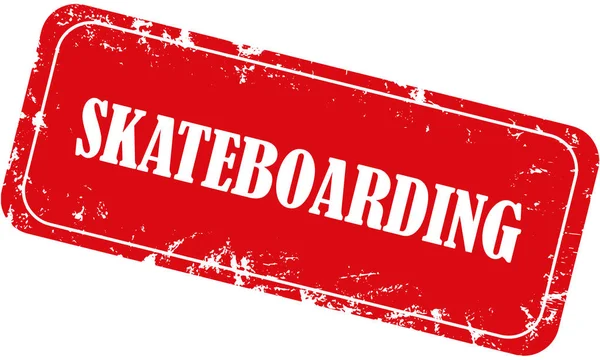 Web Grungy Stämpel Sport Skateboarding — Stockfoto