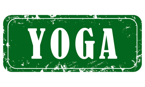 Web Grungy Stamp Sport Yoga — Stock Photo, Image